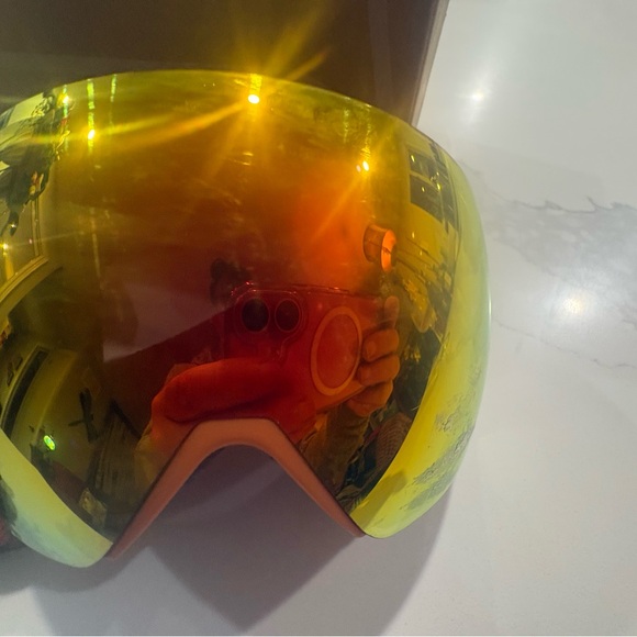 SMITH Orange and Red Men's Mag XL chromopop ski googles - Picture 3 of 9